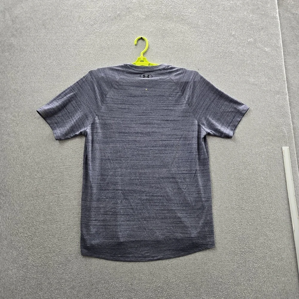 Under Armour Men Shirt L Gray Activewear Logo Loose Short Sleeve READ